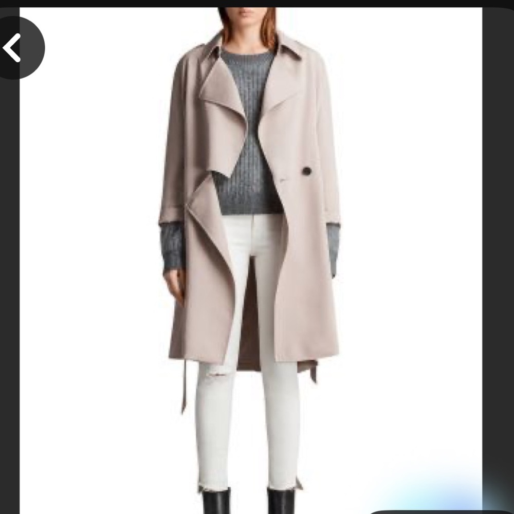 All saints Bexley Mac trench coat